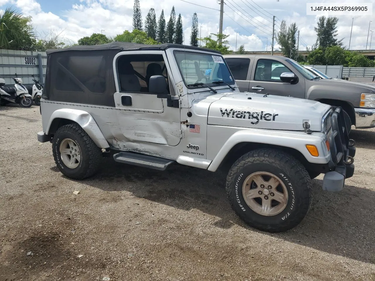 2005 Jeep Wrangler / Tj Unlimited VIN: 1J4FA44SX5P369905 Lot: 59920434