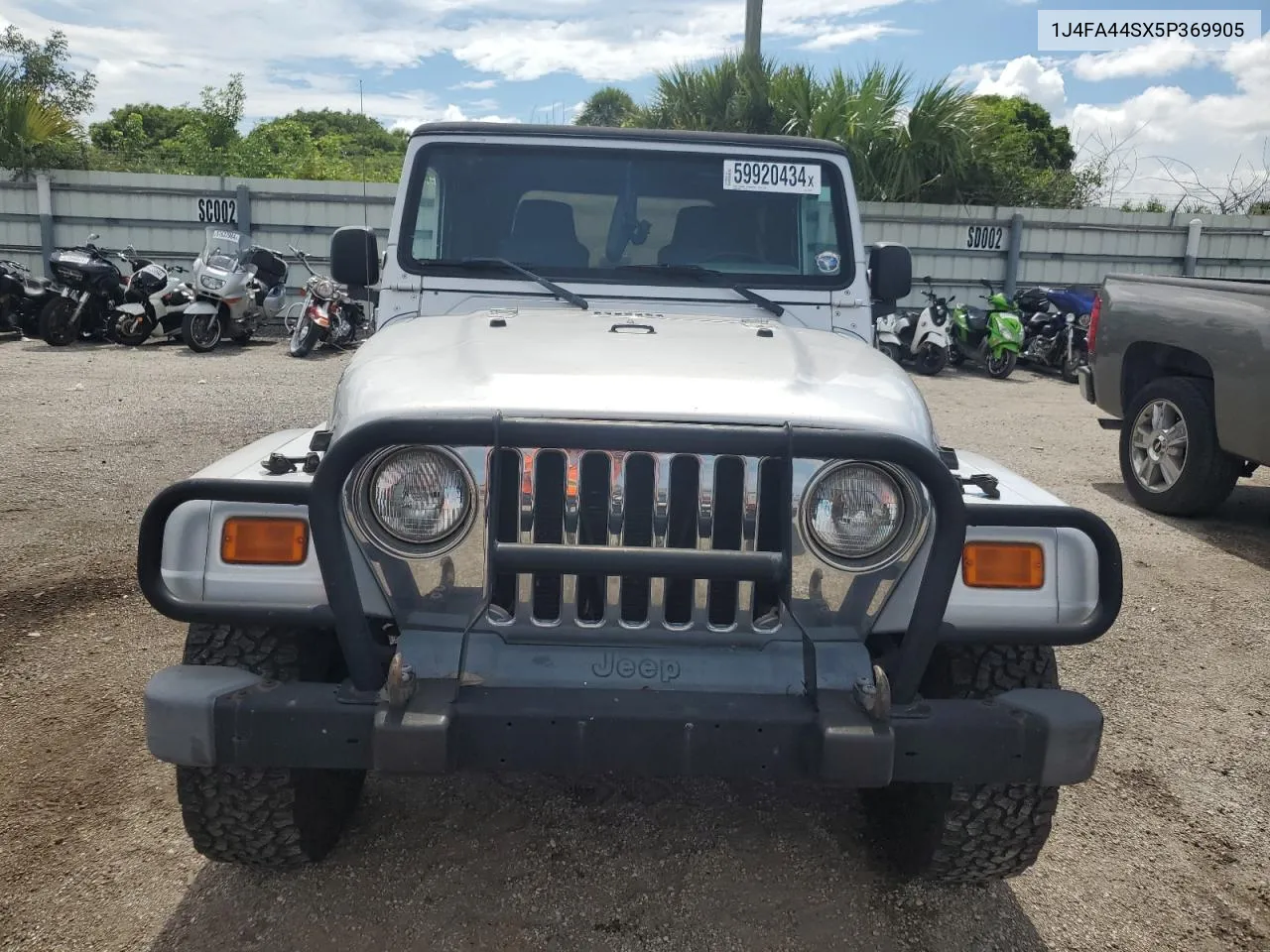 2005 Jeep Wrangler / Tj Unlimited VIN: 1J4FA44SX5P369905 Lot: 59920434