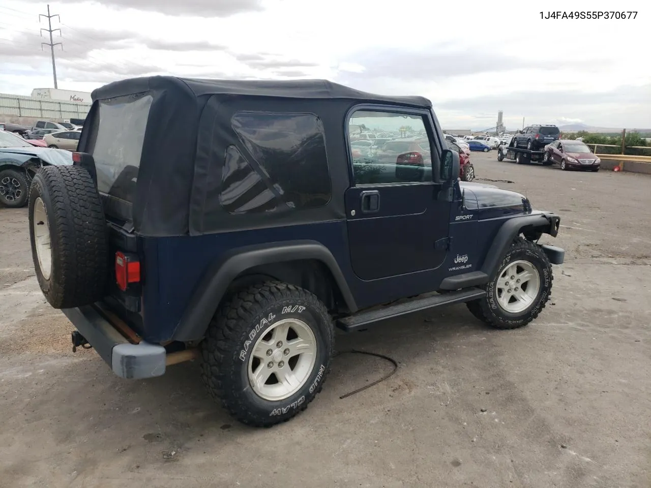 2005 Jeep Wrangler / Tj Sport VIN: 1J4FA49S55P370677 Lot: 63217394