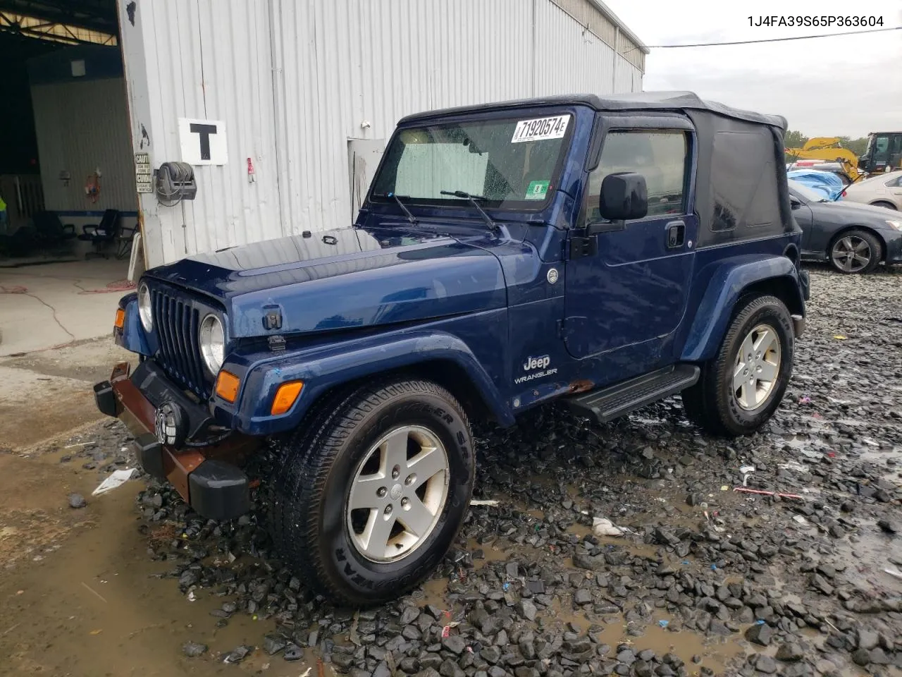 2005 Jeep Wrangler X VIN: 1J4FA39S65P363604 Lot: 71920574