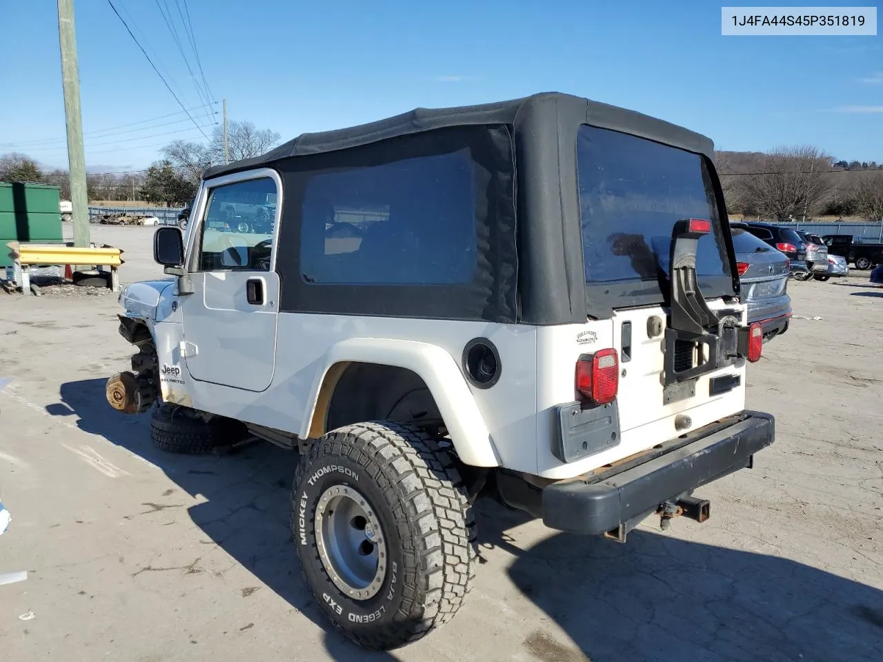 1J4FA44S45P351819 2005 Jeep Wrangler / Tj Unlimited