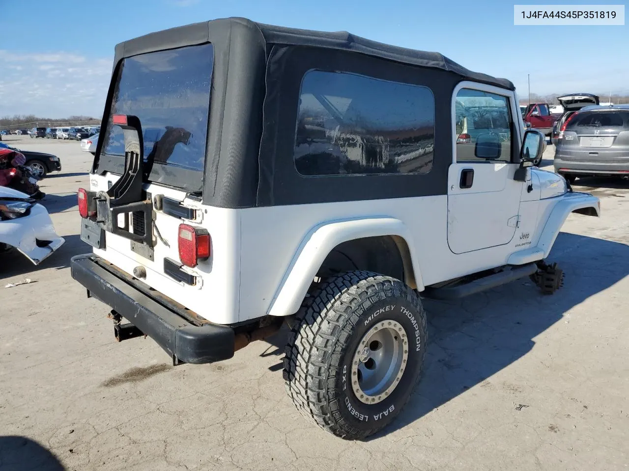 2005 Jeep Wrangler / Tj Unlimited VIN: 1J4FA44S45P351819 Lot: 81510473