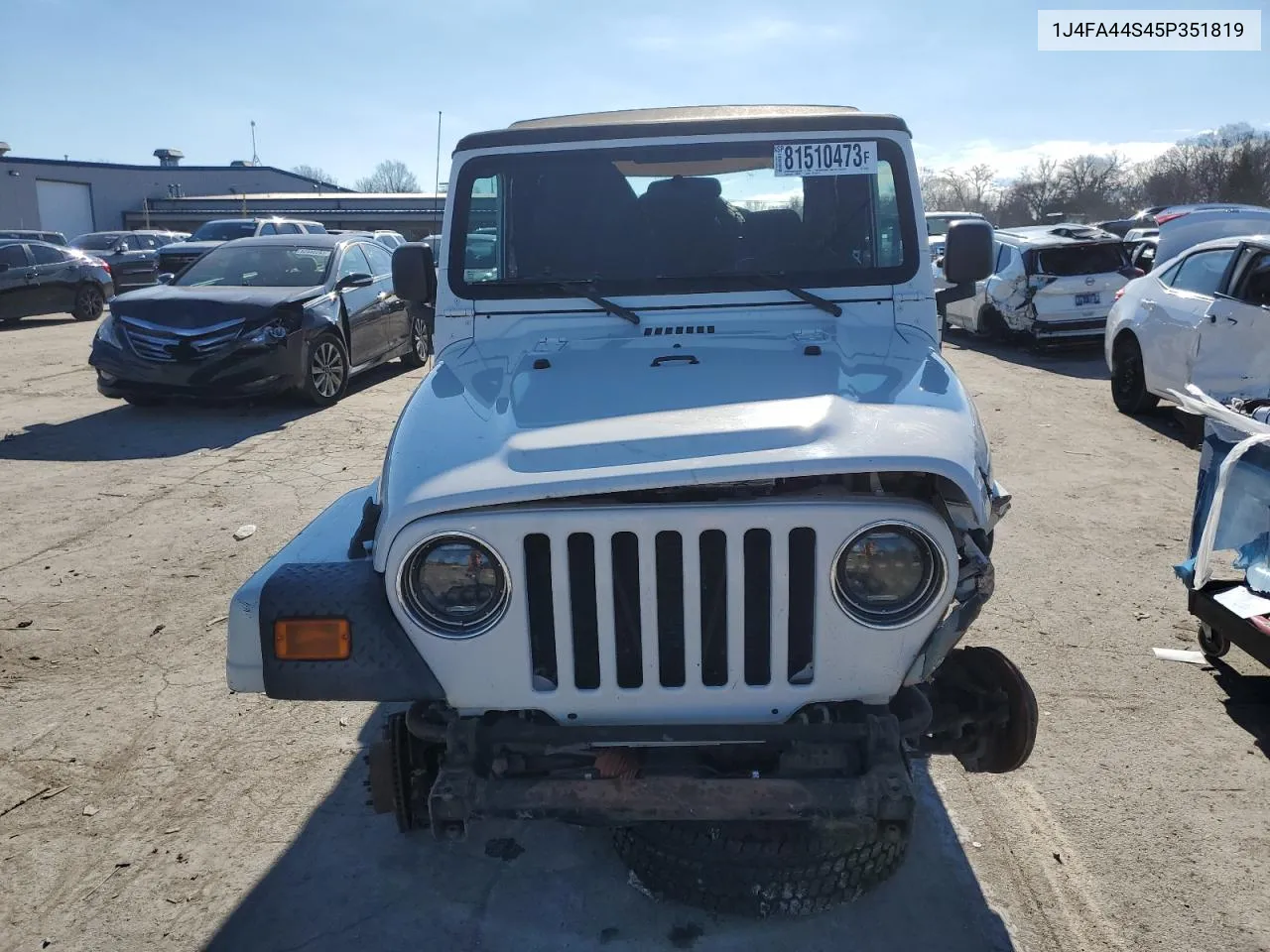 1J4FA44S45P351819 2005 Jeep Wrangler / Tj Unlimited