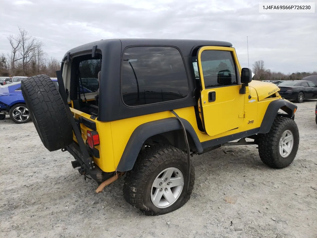 2006 Jeep Wrangler / Tj Rubicon VIN: 1J4FA69S66P726230 Lot: 39742814