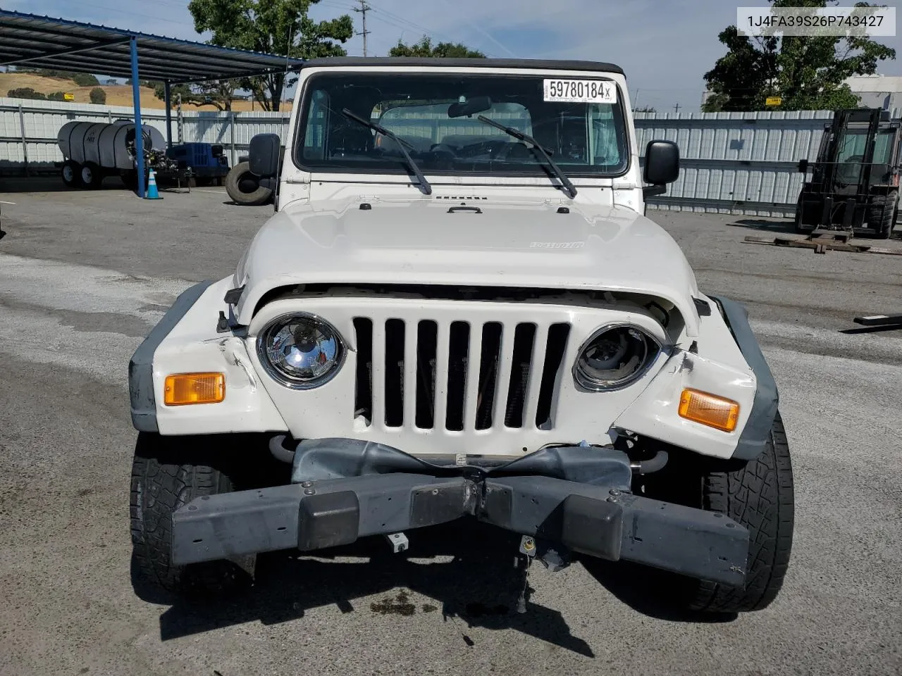 2006 Jeep Wrangler X VIN: 1J4FA39S26P743427 Lot: 59780184