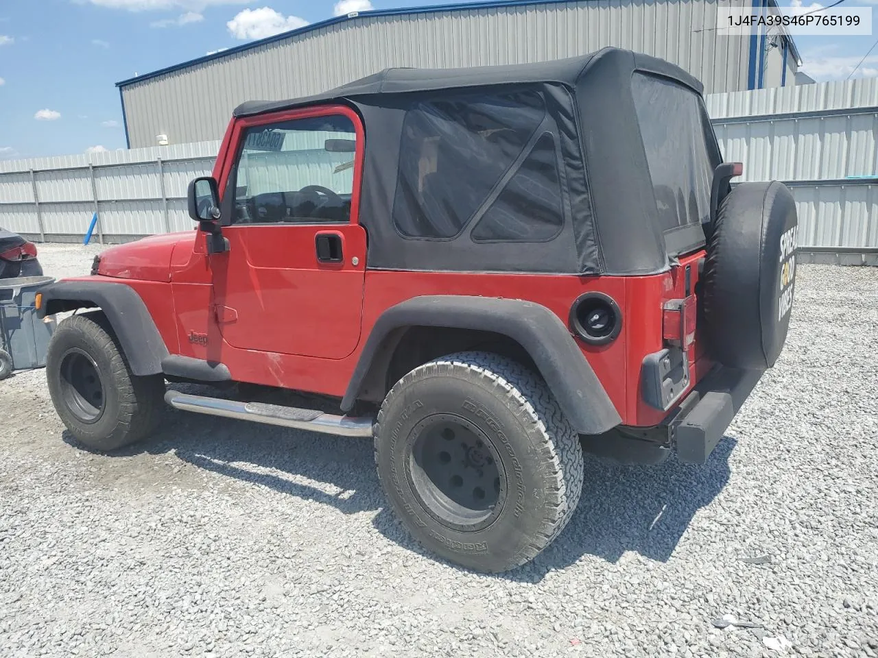 2006 Jeep Wrangler X VIN: 1J4FA39S46P765199 Lot: 60438774