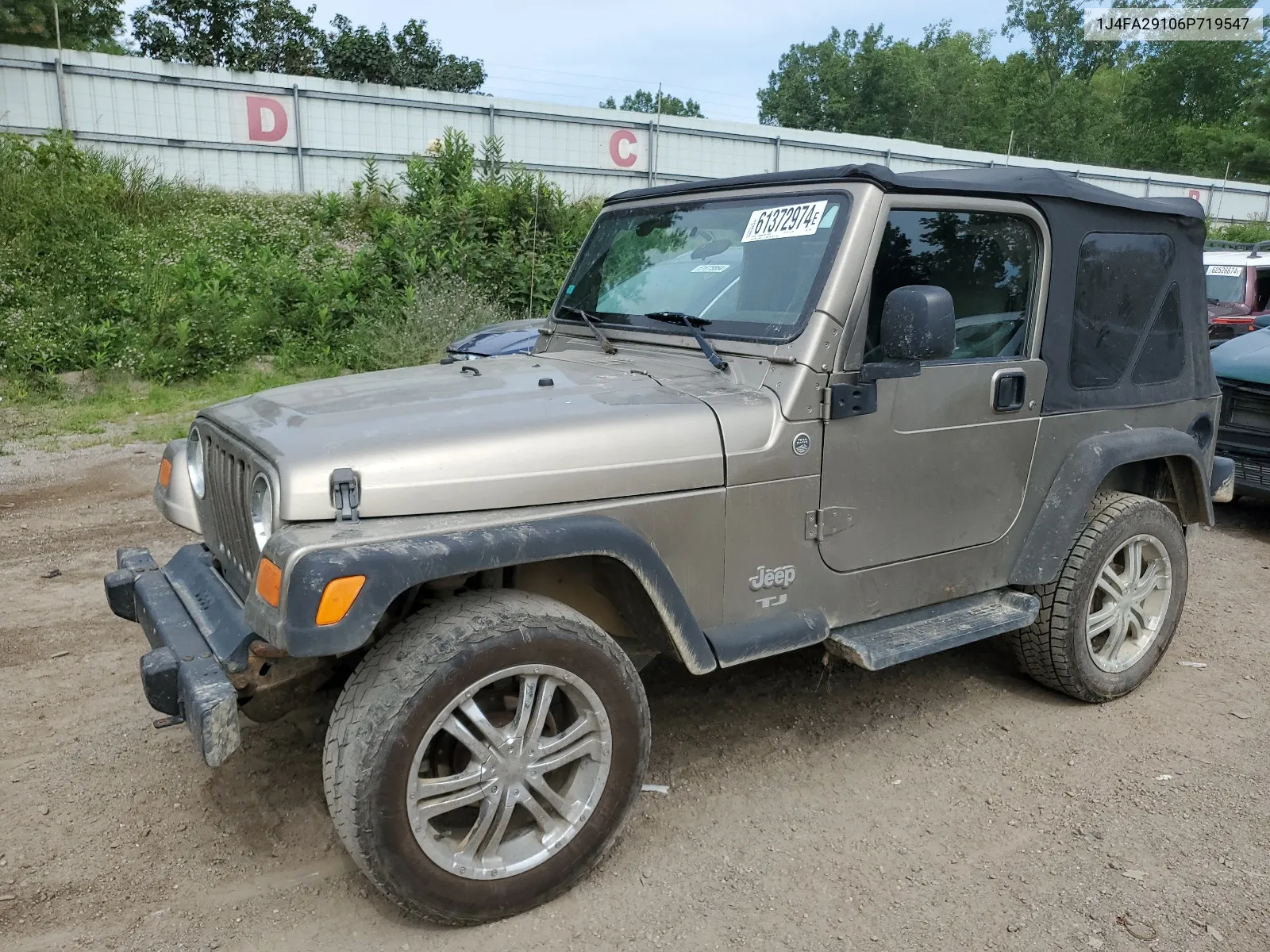 2006 Jeep Wrangler / Tj Se VIN: 1J4FA29106P719547 Lot: 61372974