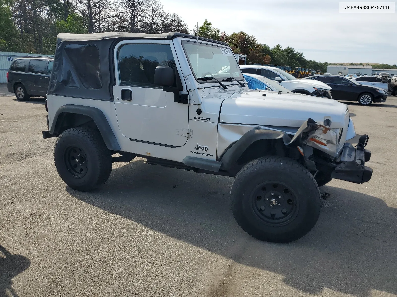 2006 Jeep Wrangler / Tj Sport VIN: 1J4FA49S36P757116 Lot: 61681524