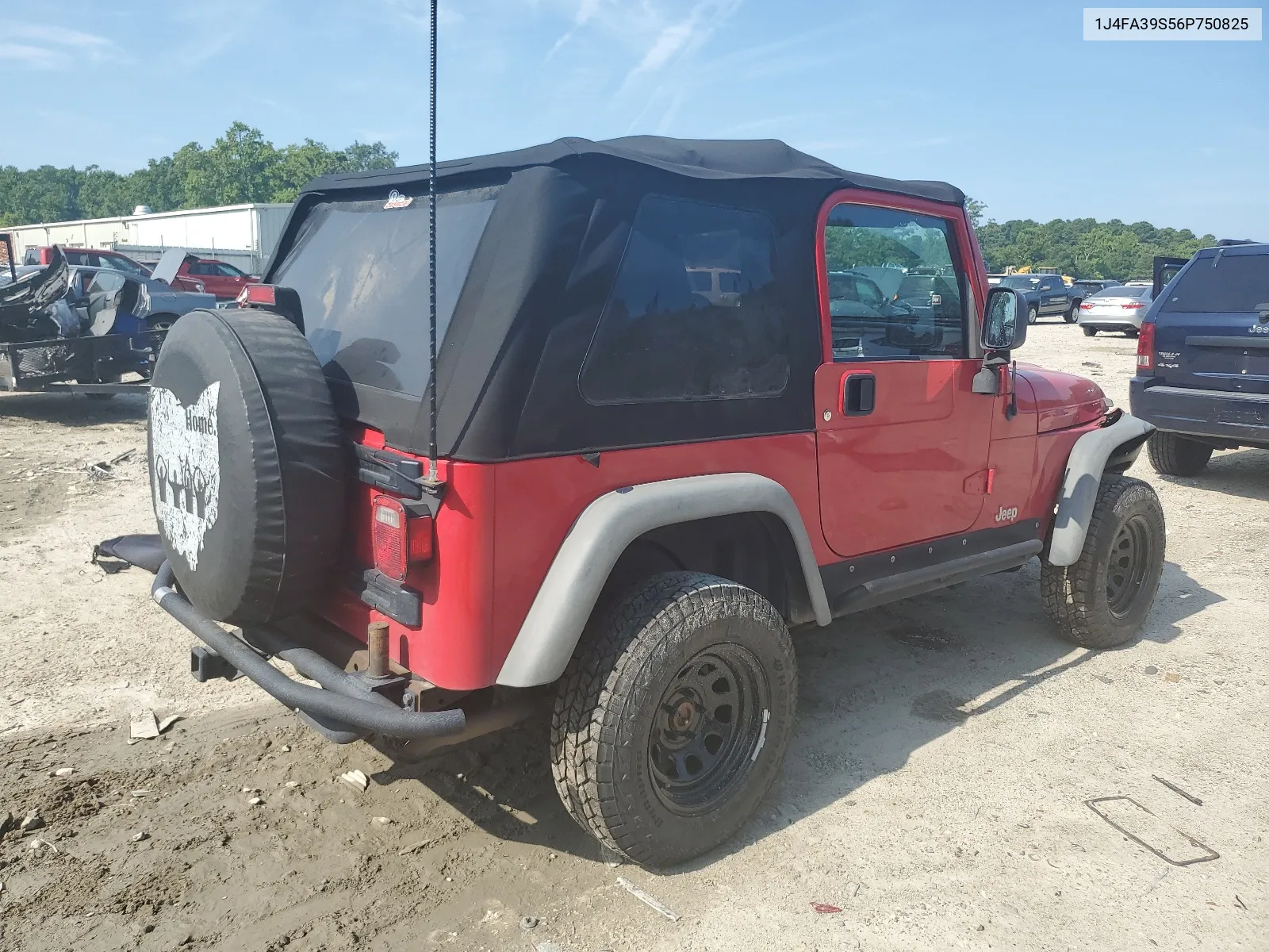 2006 Jeep Wrangler X VIN: 1J4FA39S56P750825 Lot: 65203604