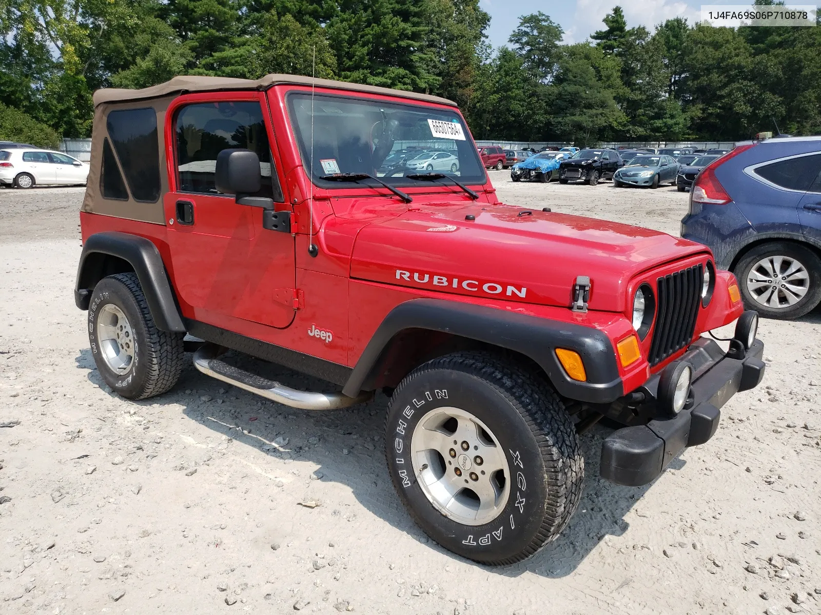 2006 Jeep Wrangler / Tj Rubicon VIN: 1J4FA69S06P710878 Lot: 66507564