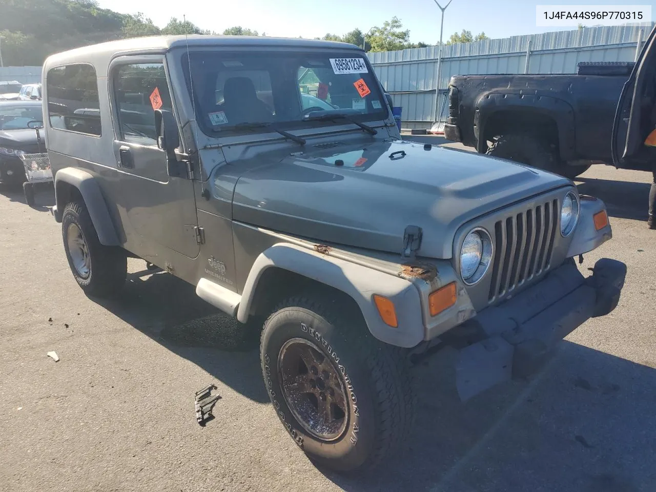 2006 Jeep Wrangler / Tj Unlimited VIN: 1J4FA44S96P770315 Lot: 69581234