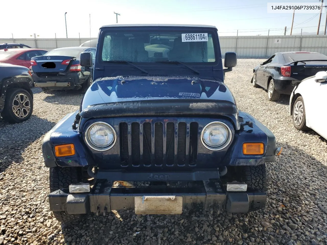 2006 Jeep Wrangler / Tj Se VIN: 1J4FA29106P739376 Lot: 69861104