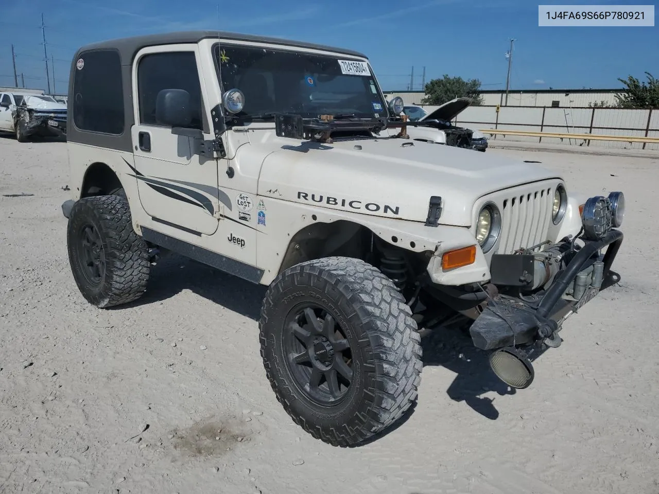 2006 Jeep Wrangler / Tj Rubicon VIN: 1J4FA69S66P780921 Lot: 72415604