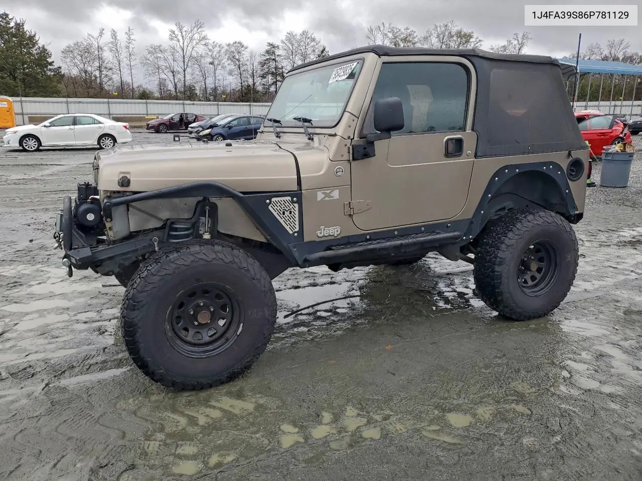 1J4FA39S86P781129 2006 Jeep Wrangler X