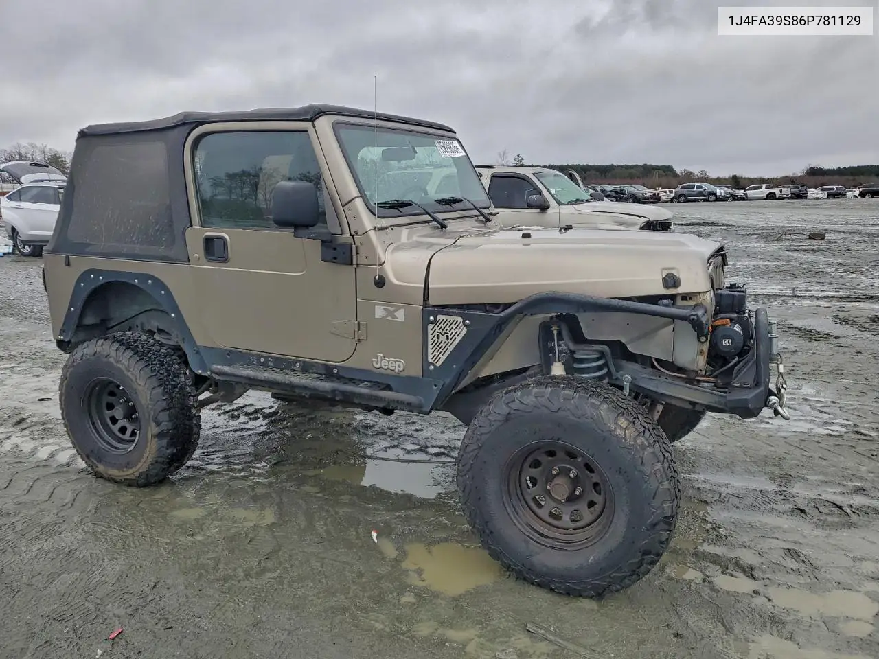 1J4FA39S86P781129 2006 Jeep Wrangler X