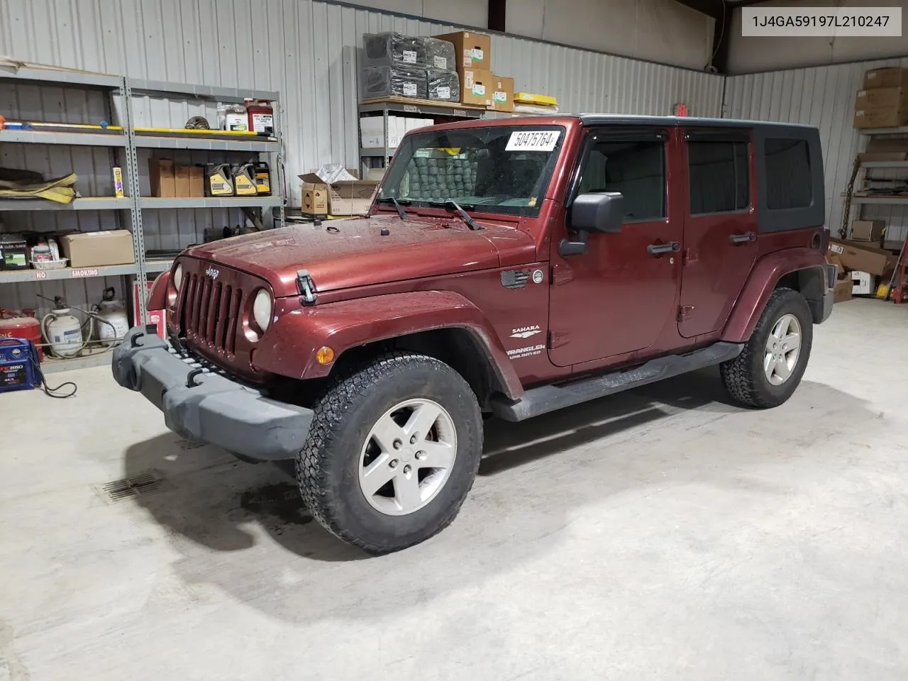 1J4GA59197L210247 2007 Jeep Wrangler Sahara