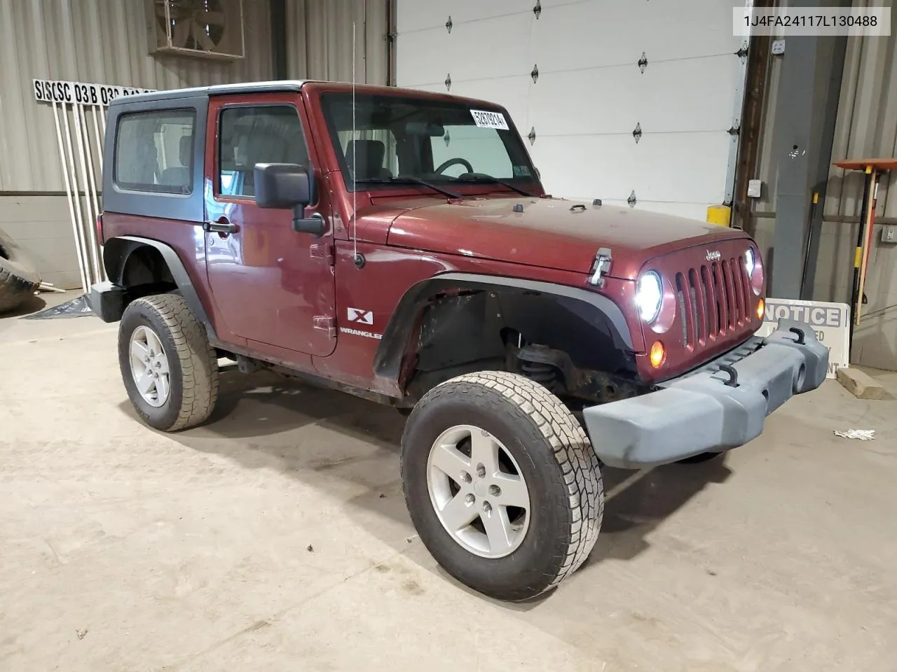 2007 Jeep Wrangler X VIN: 1J4FA24117L130488 Lot: 52879214