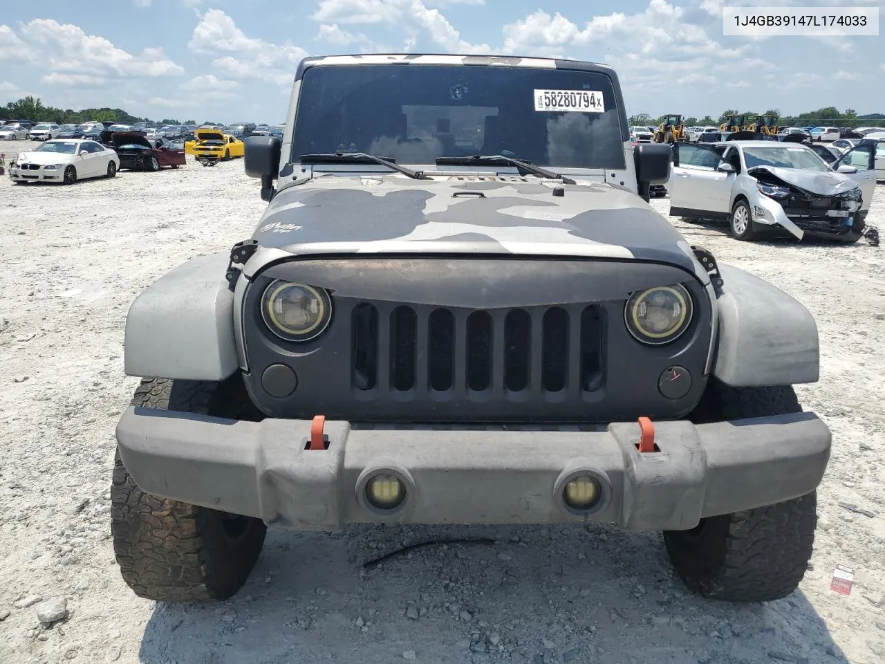 2007 Jeep Wrangler X VIN: 1J4GB39147L174033 Lot: 58280794