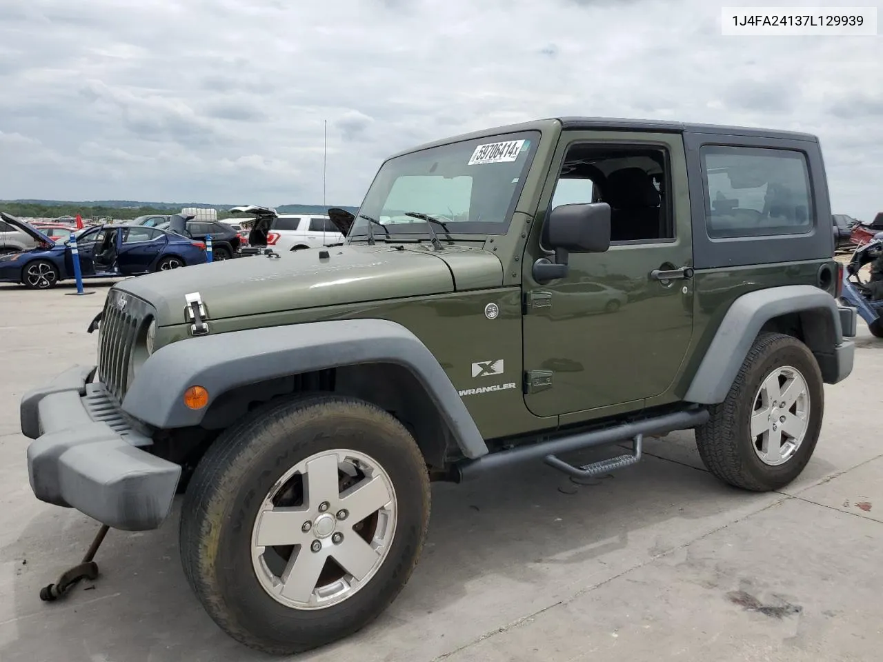 2007 Jeep Wrangler X VIN: 1J4FA24137L129939 Lot: 59706414