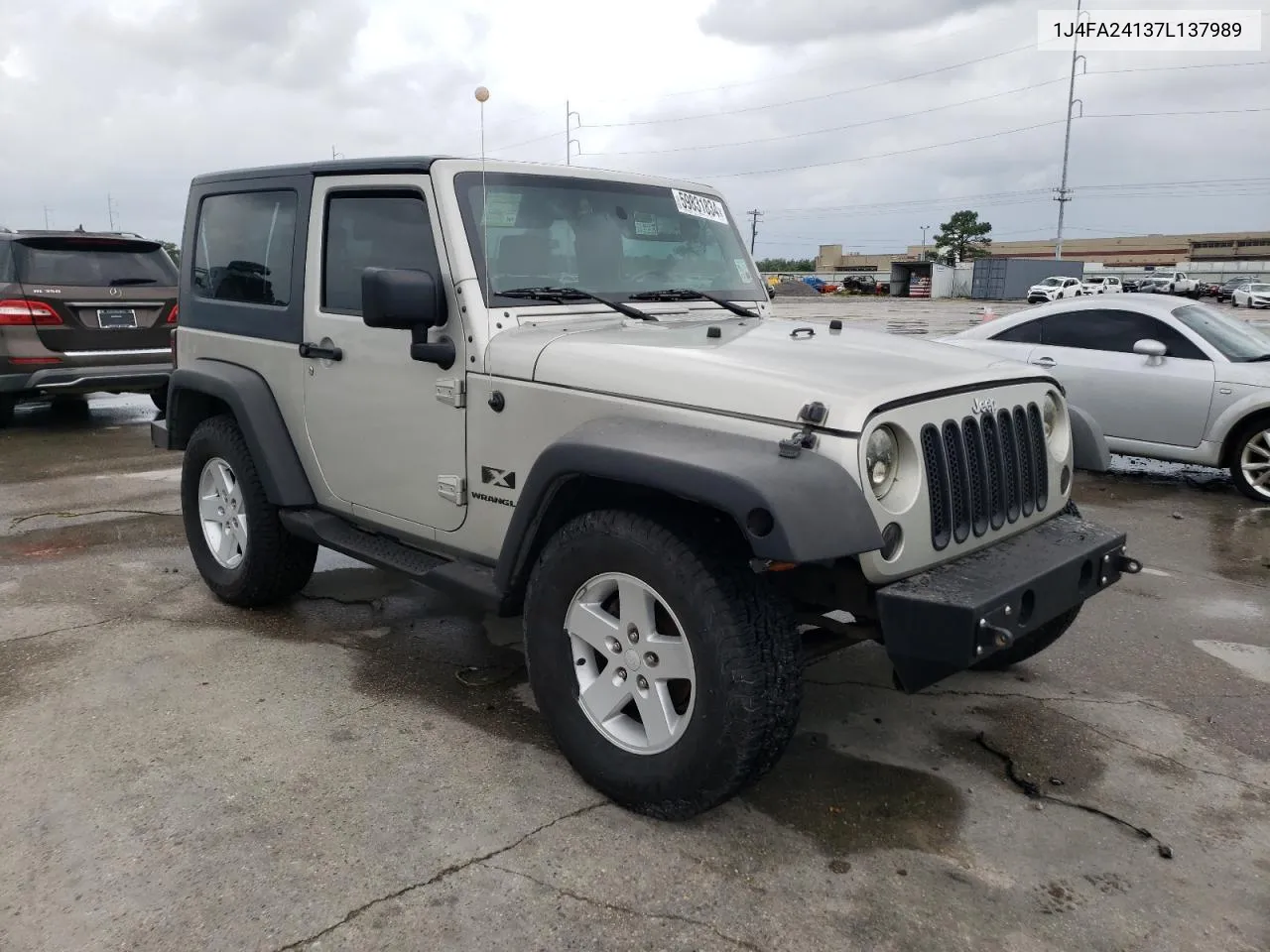 2007 Jeep Wrangler X VIN: 1J4FA24137L137989 Lot: 59831834