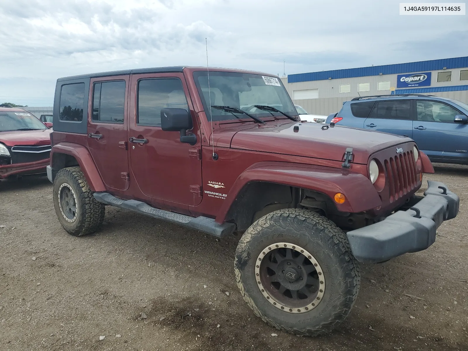 1J4GA59197L114635 2007 Jeep Wrangler Sahara