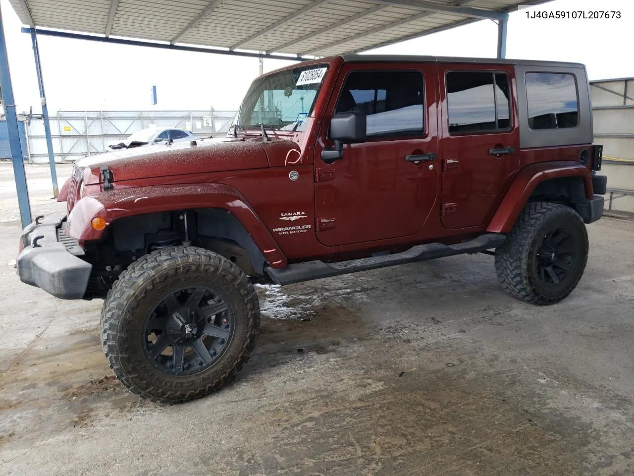 2007 Jeep Wrangler Sahara VIN: 1J4GA59107L207673 Lot: 61026054