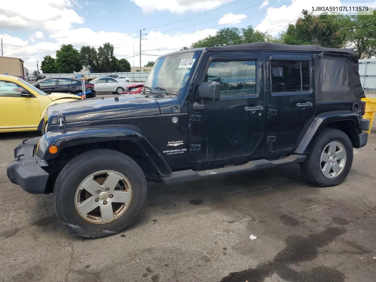 1J8GA59107L113579 2007 Jeep Wrangler Sahara