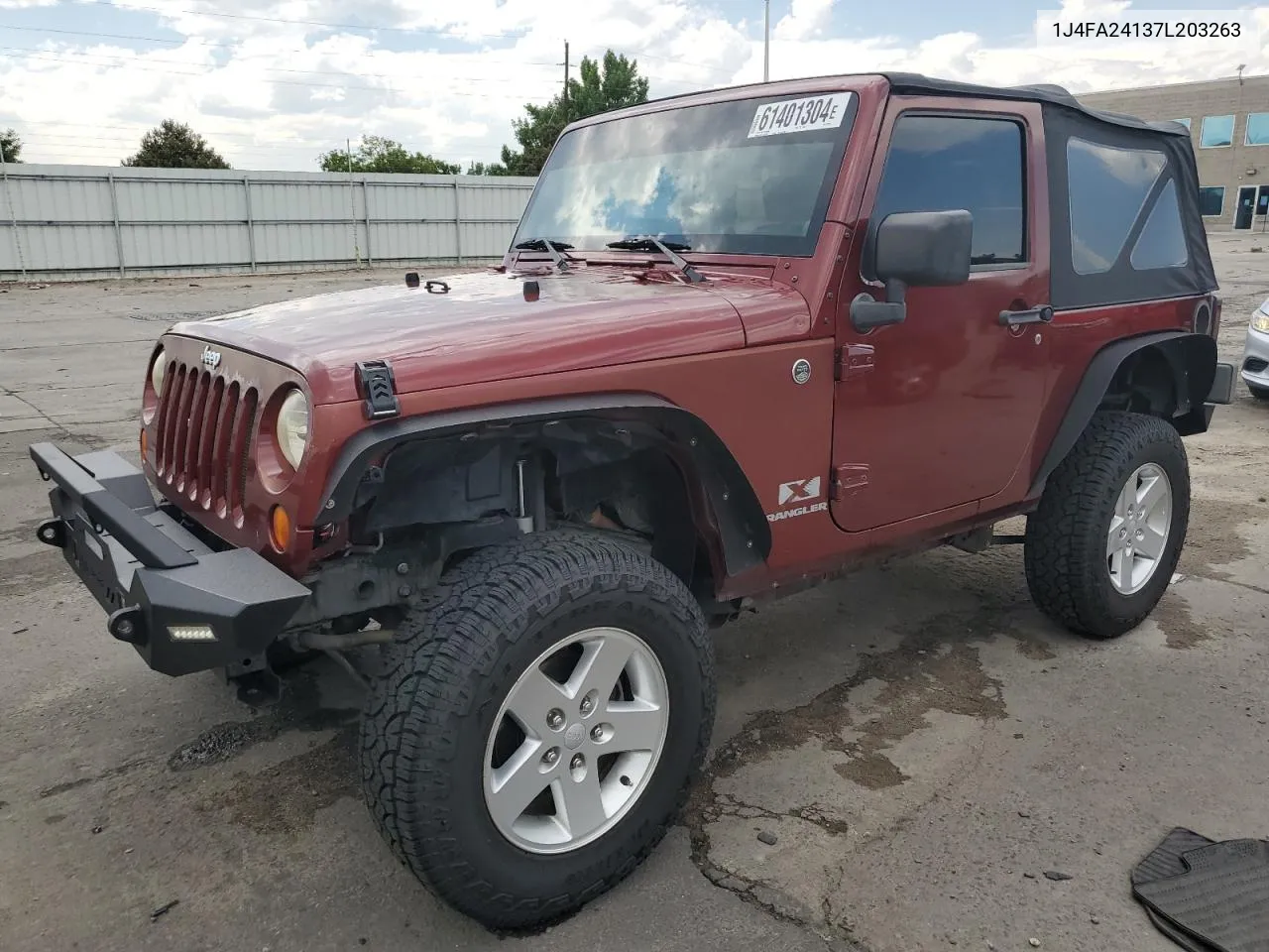 2007 Jeep Wrangler X VIN: 1J4FA24137L203263 Lot: 61401304