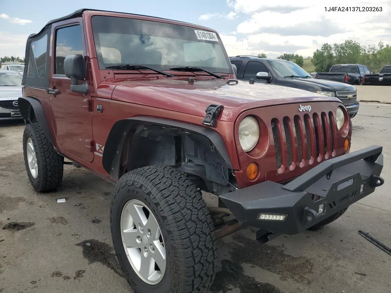 2007 Jeep Wrangler X VIN: 1J4FA24137L203263 Lot: 61401304