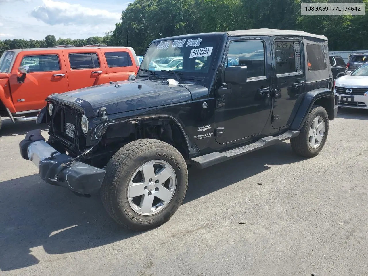 1J8GA59177L174542 2007 Jeep Wrangler Sahara