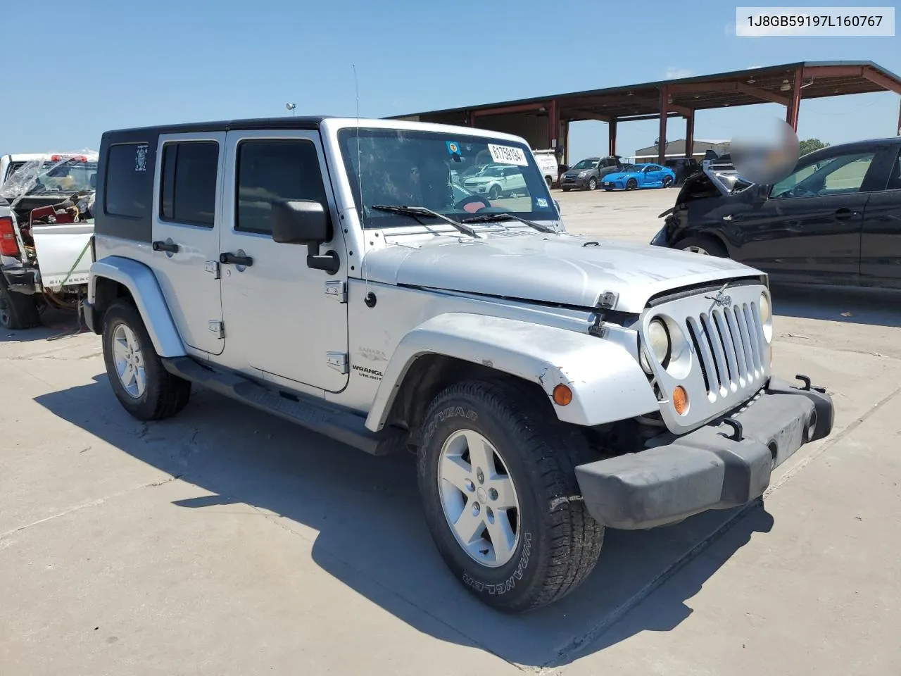 1J8GB59197L160767 2007 Jeep Wrangler Sahara