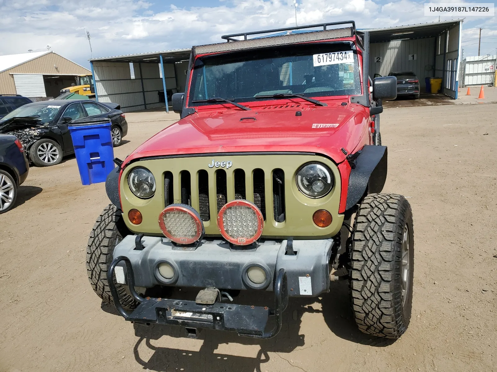 2007 Jeep Wrangler X VIN: 1J4GA39187L147226 Lot: 61797434