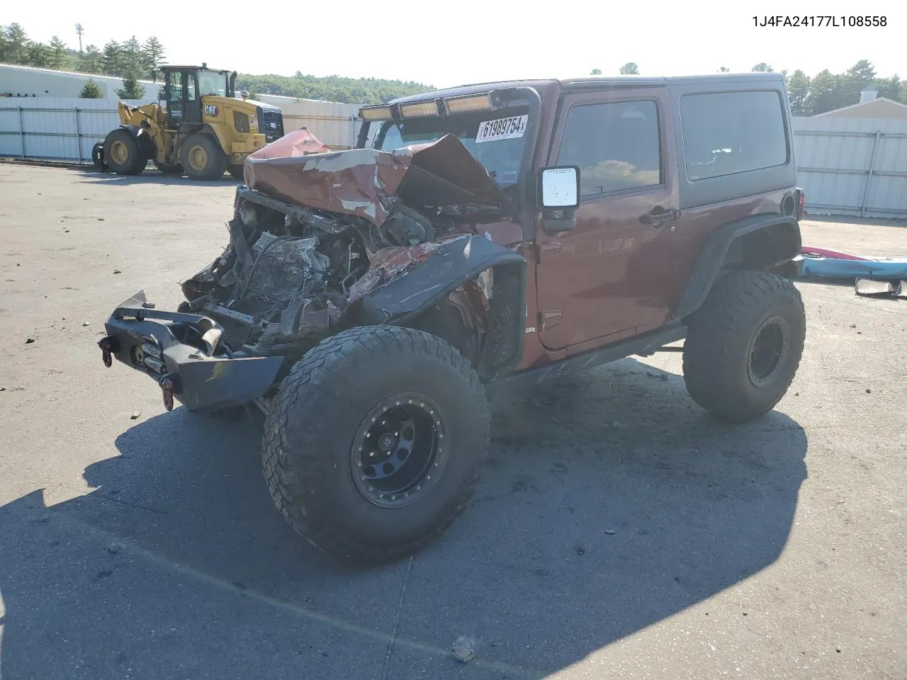 2007 Jeep Wrangler X VIN: 1J4FA24177L108558 Lot: 61989754