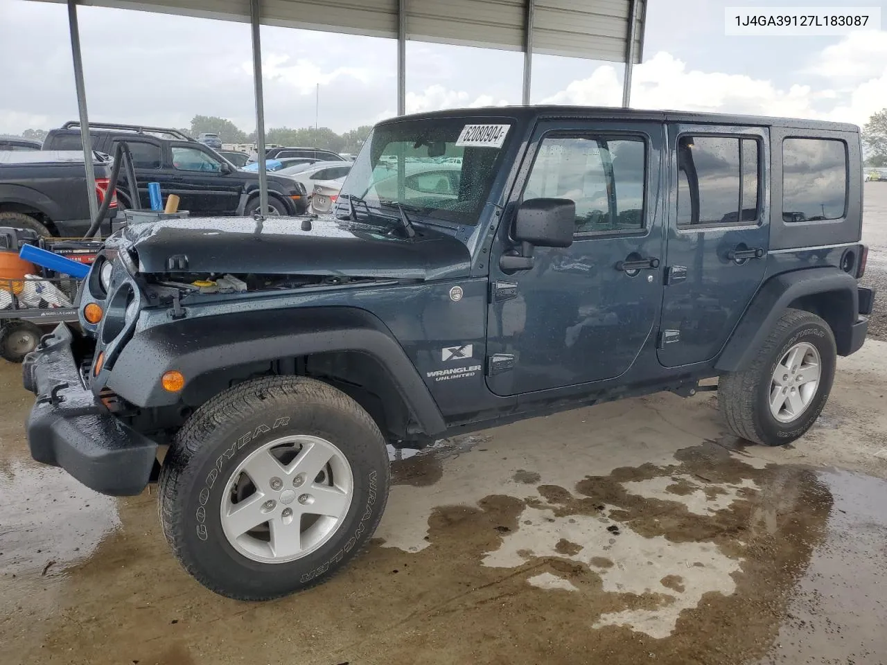 2007 Jeep Wrangler X VIN: 1J4GA39127L183087 Lot: 62080904