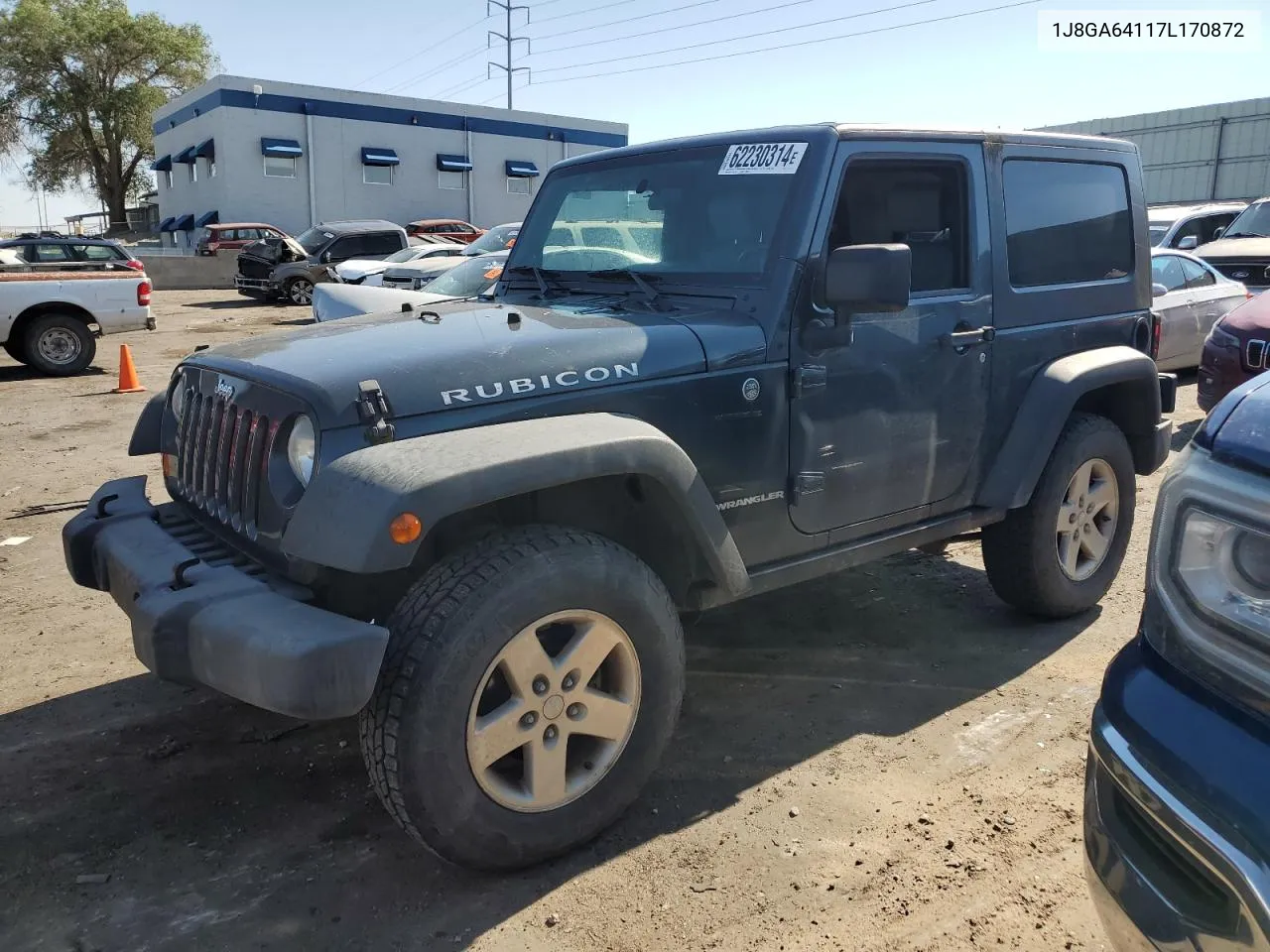 2007 Jeep Wrangler Rubicon VIN: 1J8GA64117L170872 Lot: 62230314