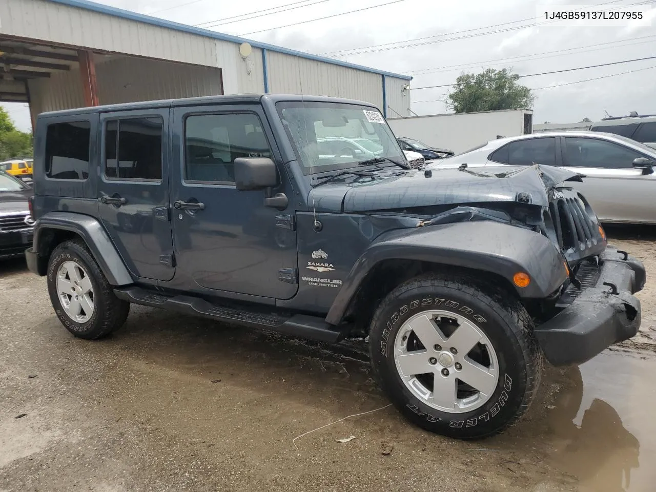 2007 Jeep Wrangler Sahara VIN: 1J4GB59137L207955 Lot: 62242334