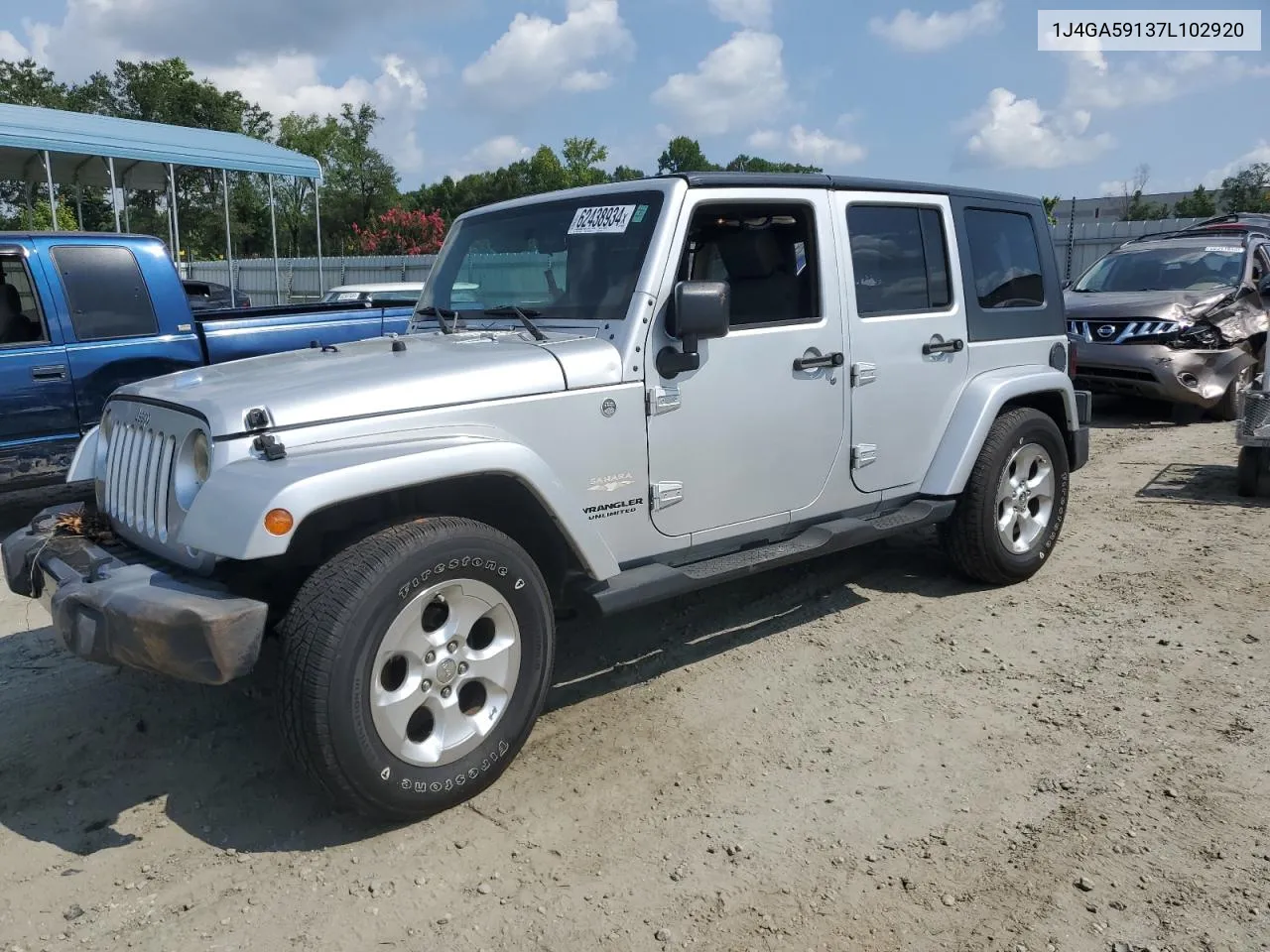 2007 Jeep Wrangler Sahara VIN: 1J4GA59137L102920 Lot: 62438934