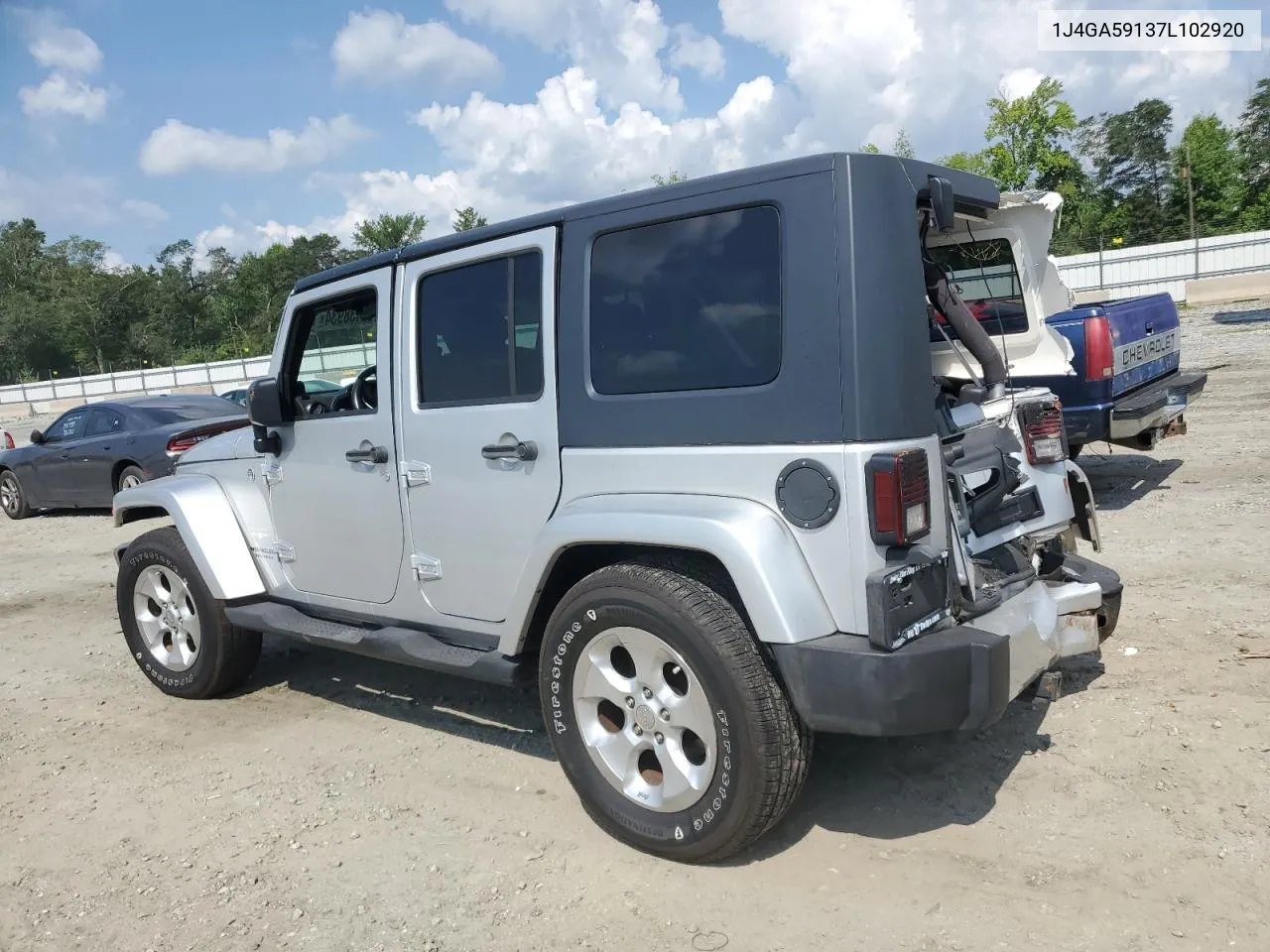 2007 Jeep Wrangler Sahara VIN: 1J4GA59137L102920 Lot: 62438934