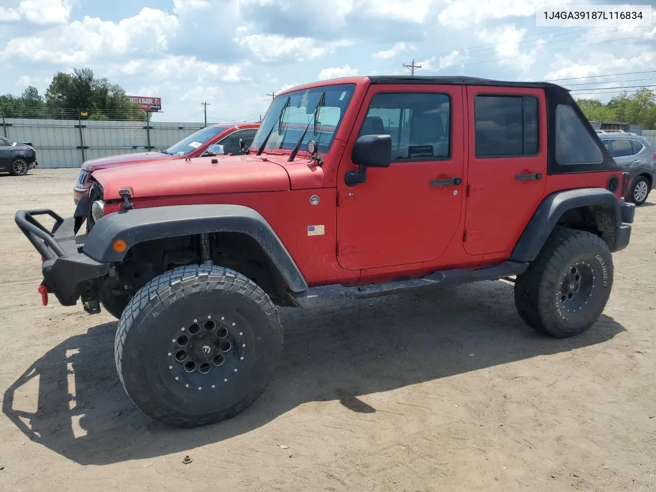 2007 Jeep Wrangler X VIN: 1J4GA39187L116834 Lot: 62710344