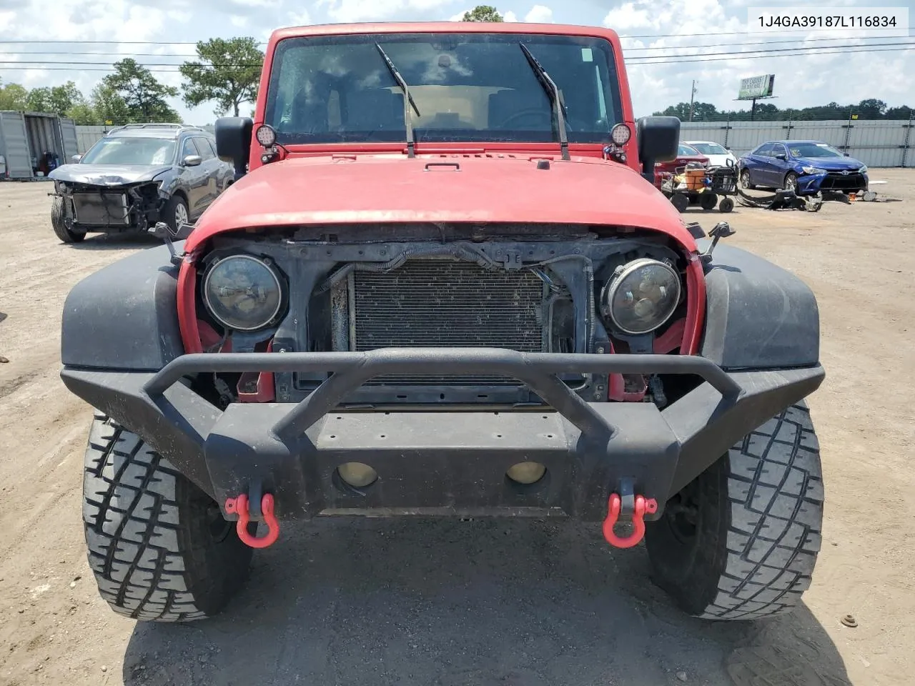 2007 Jeep Wrangler X VIN: 1J4GA39187L116834 Lot: 62710344