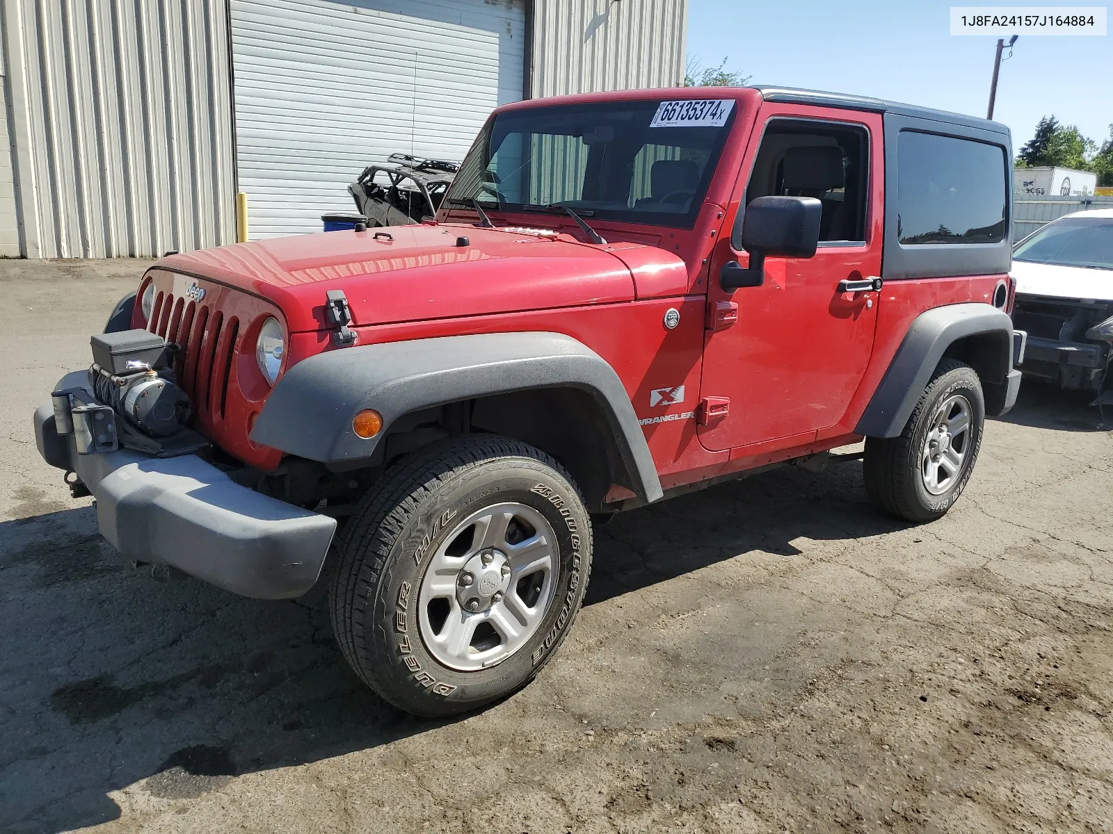 2007 Jeep Wrangler X VIN: 1J8FA24157J164884 Lot: 66135374