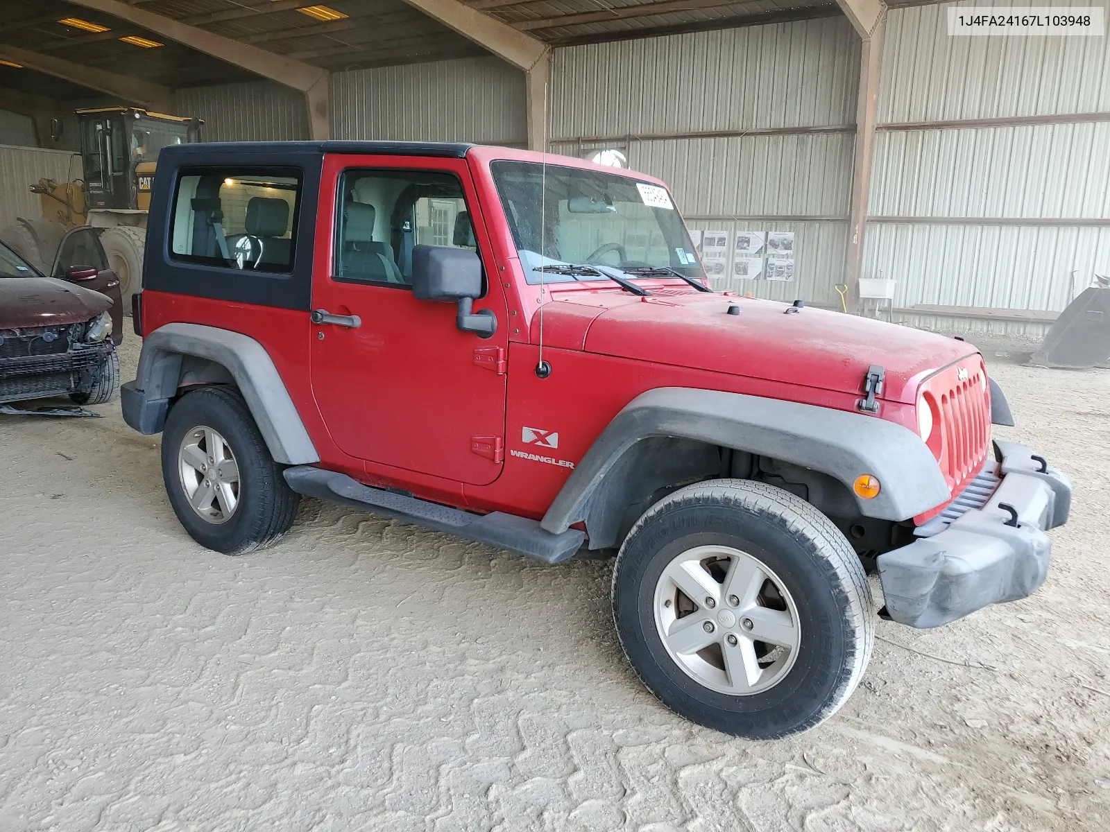 2007 Jeep Wrangler X VIN: 1J4FA24167L103948 Lot: 66549484