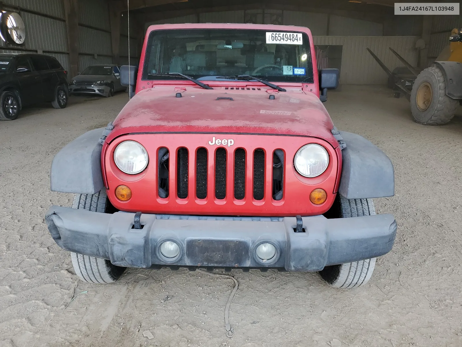 2007 Jeep Wrangler X VIN: 1J4FA24167L103948 Lot: 66549484