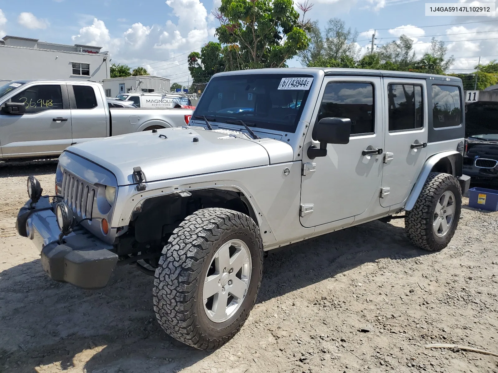 1J4GA59147L102912 2007 Jeep Wrangler Sahara