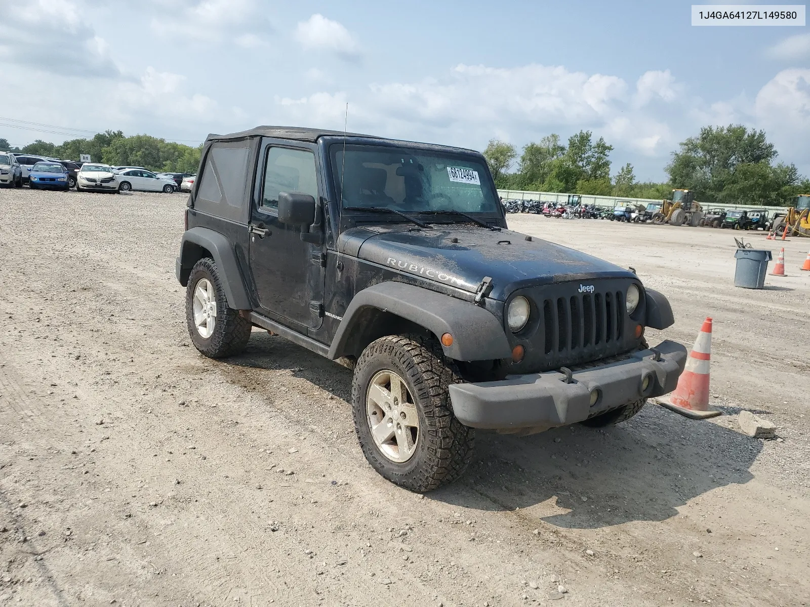 2007 Jeep Wrangler Rubicon VIN: 1J4GA64127L149580 Lot: 68124994