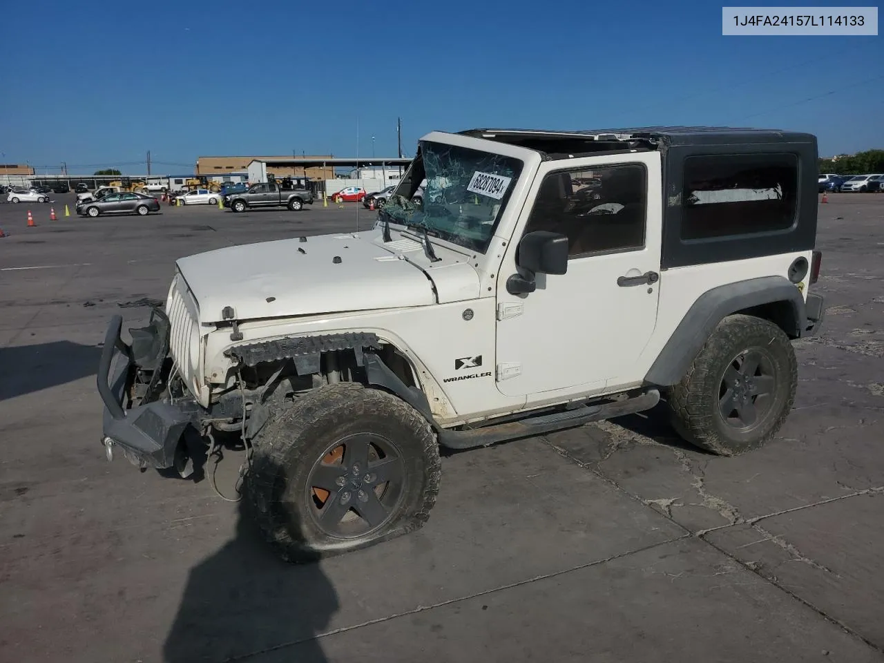 2007 Jeep Wrangler X VIN: 1J4FA24157L114133 Lot: 68287094