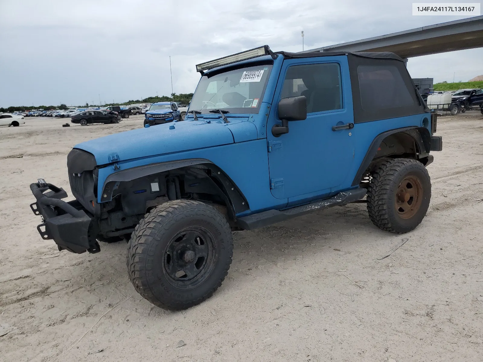 2007 Jeep Wrangler X VIN: 1J4FA24117L134167 Lot: 68989974