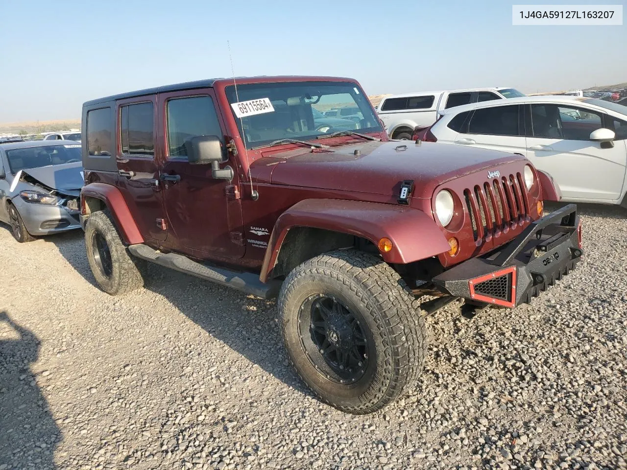 2007 Jeep Wrangler Sahara VIN: 1J4GA59127L163207 Lot: 69115564