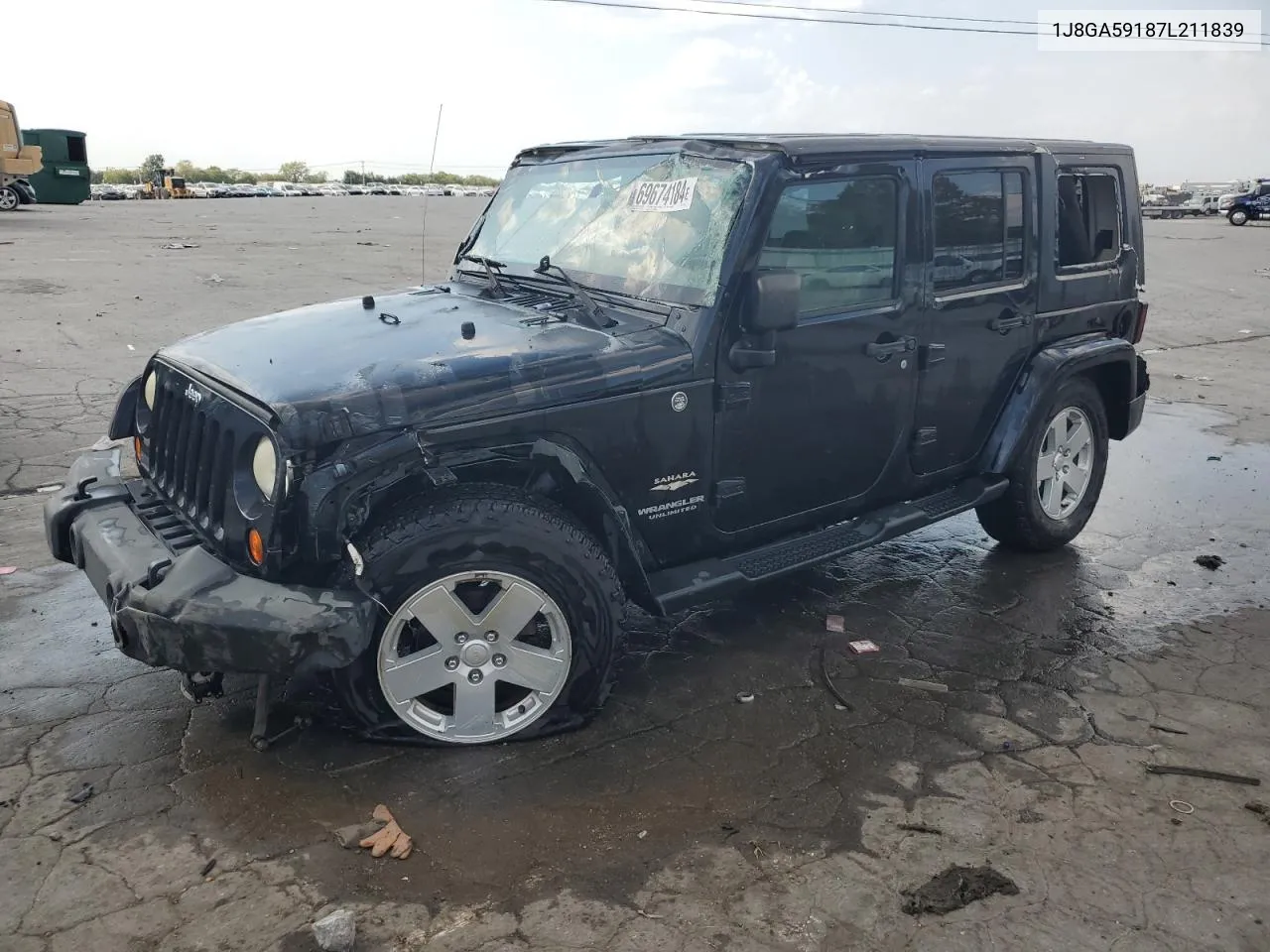 1J8GA59187L211839 2007 Jeep Wrangler Sahara