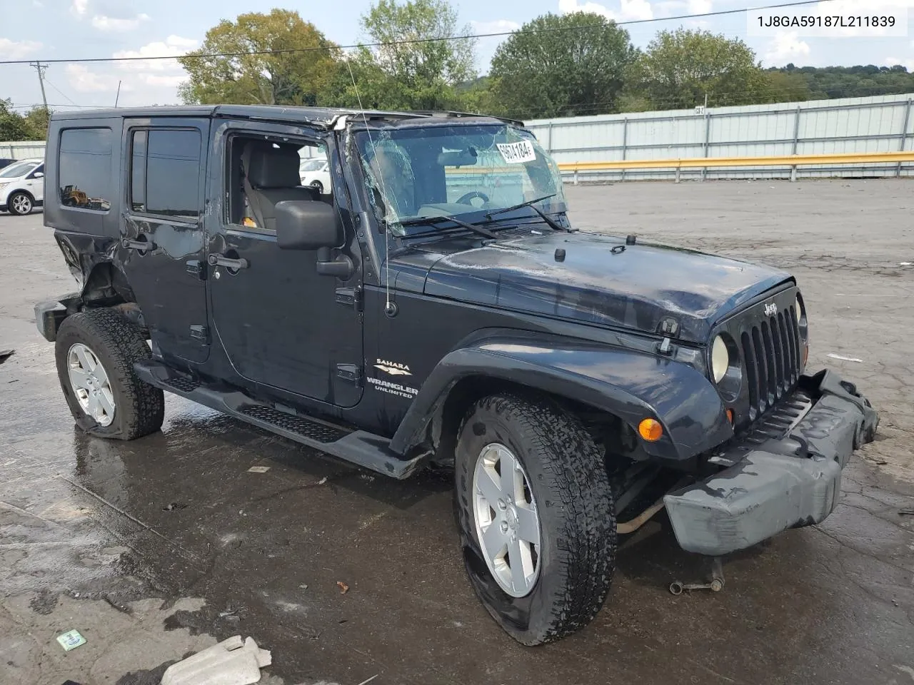 1J8GA59187L211839 2007 Jeep Wrangler Sahara